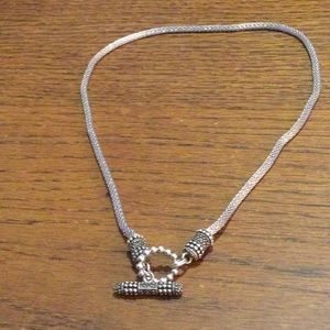 Judith Ripka Mesh Toggle Necklace